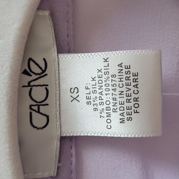 Cache Women's Silk top size XS - Picture 5 of 5